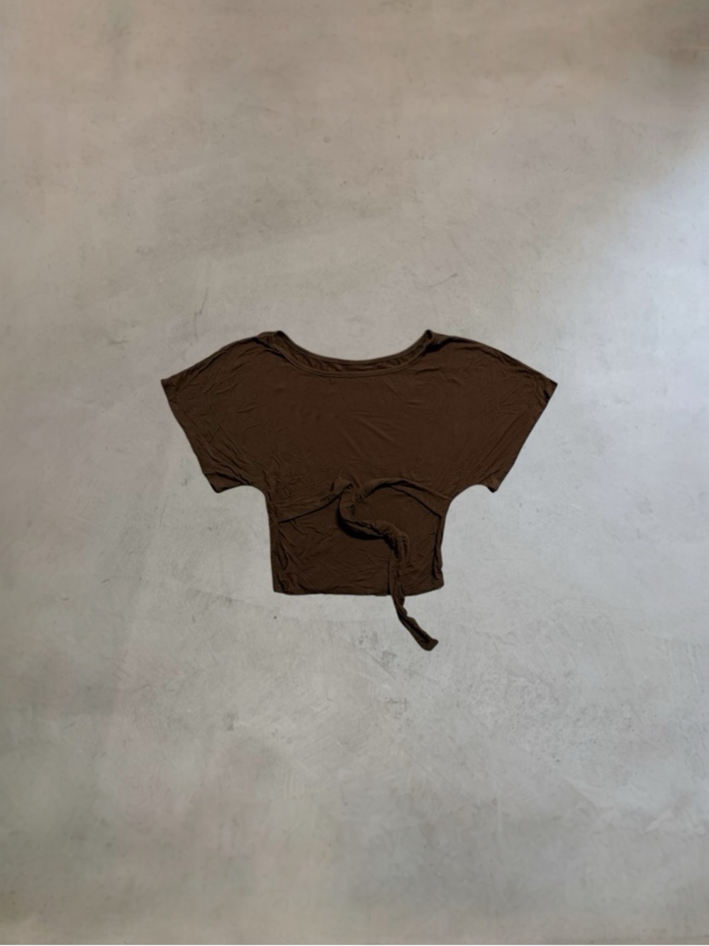 Tie Cinch-Waist Off The Shoulder Boatneck Top